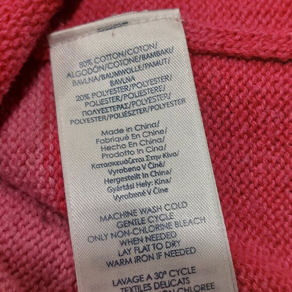 CHAPS Women's V-Neckline Long Sleeves Multi-Stripes Sweater - Size XS/TP - Picture 10 of 11